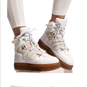 Ivy Park Super Sleek Leather Boot adidas High Top Sneakers